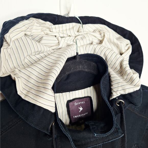 Y2K Hooded Utility Jacket Bella Swan Twilight Forever21 Medium Cargo Grunge - Picture 3 of 10